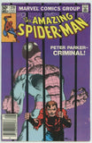 Amazing Spider Man #219 (1963) - 5.5 FN- *Peter Parker--Criminal/Miller Cover*