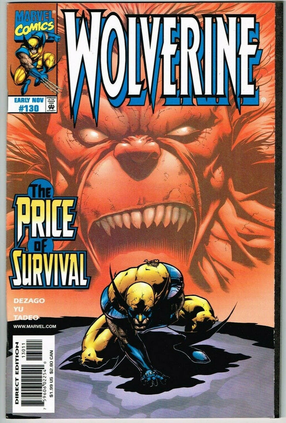 Wolverine #130 (1988) - 8.5 VF+ *Survival of the Fittest*