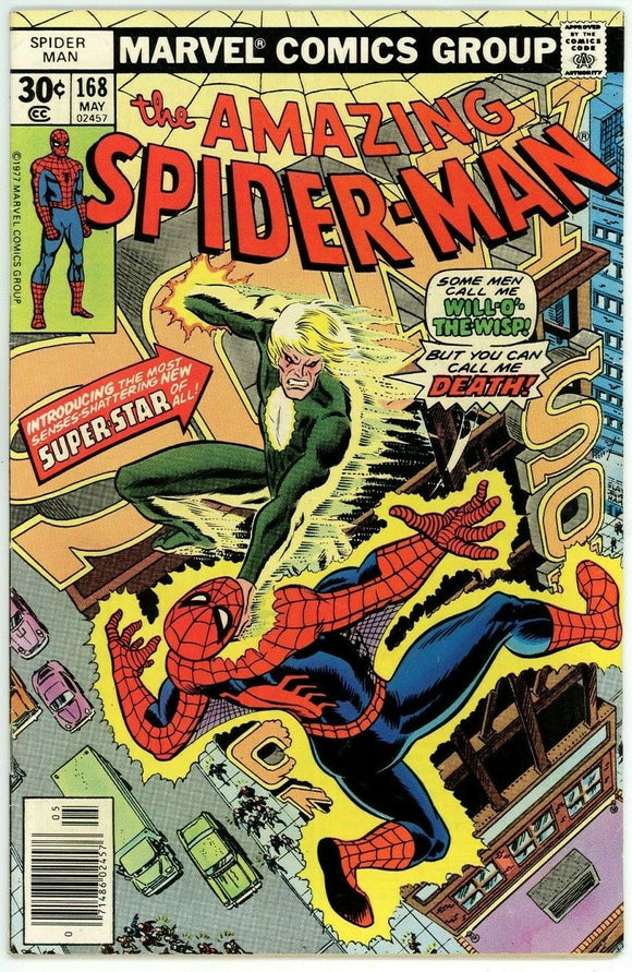 Amazing Spider Man #168 (1963) - 5.0 VG/FN *Will O'The Wisp*