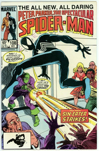 Spectacular Spider-Man #108 (1976) - 8.5 VF+ *Sin of Pride*