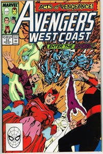 West Coast Avengers #53 (1985) - 8.5 VF+ *Acts of Vengeance/The Plan Proceeds*