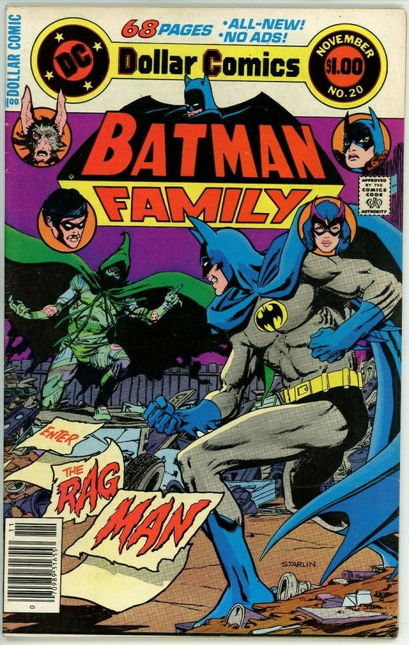 Batman Family #20 (1975) - 6.0 FN *Enter the Ragman* Starlin Cover