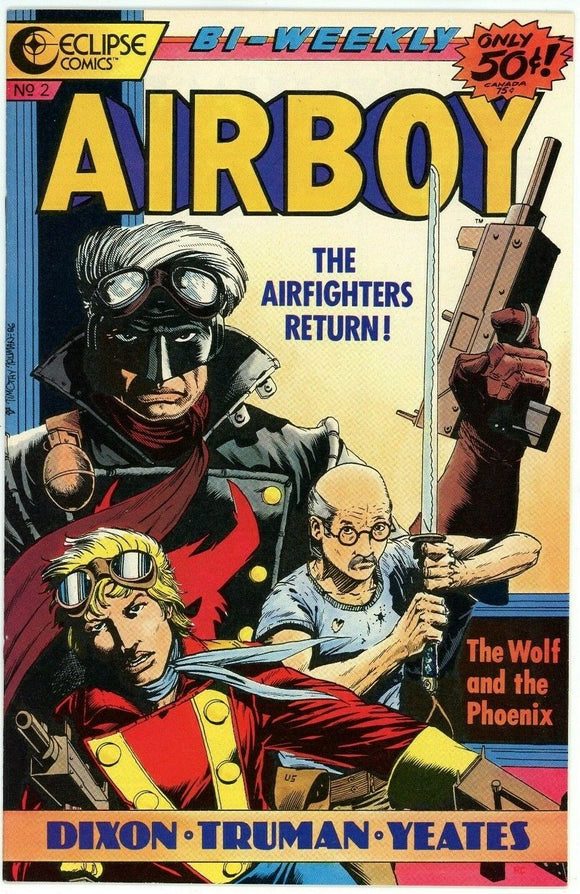 Airboy #2 (1986 Eclipse) - 9.2 NM- *The Wolf and the Phoenix*