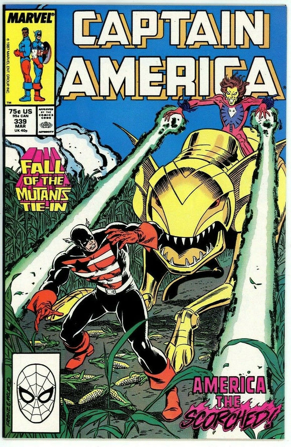 Captain America #339 (1968) - 9.2 NM- *America the Scorched*