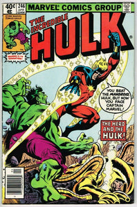 Incredible Hulk #246 (1962) - 7.0 FN/VF *The Hero and the Hulk/Captain Marvel*