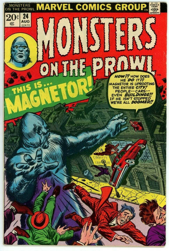 Monsters on the Prowl #24 (1971) - 5.5 FN- *Kirby/Romita Cover*