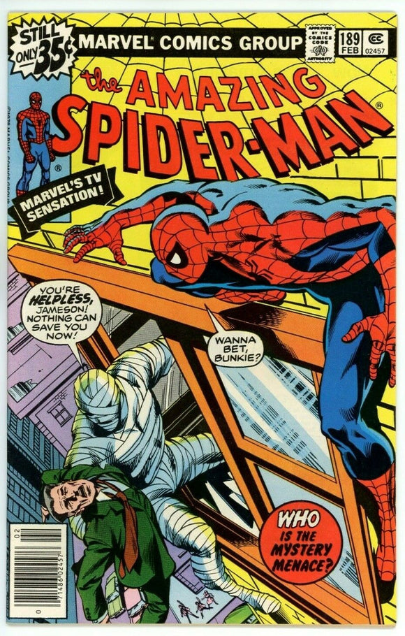 Amazing Spider Man #189 (1963) - 9.2 NM- *Mayhem by Moonlight/Man-Wolf*