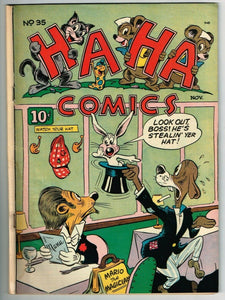 Ha Ha Comics #35 (1943) - 4.0 VG *Izzy & Dizzy/Nosey and the Itching Powder*