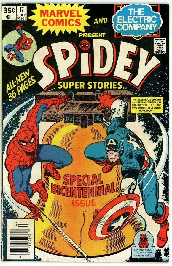 Spidey Super Stories #17 (1974) - 7.0 FN/VF *Kang the Conqueror/Captain America*