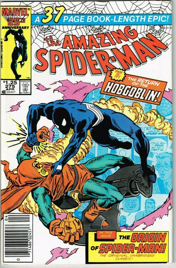 Amazing Spider Man #275 (1963) - 9.0 VF/NM *Spiderman Origin/Hobgoblin Newsstand