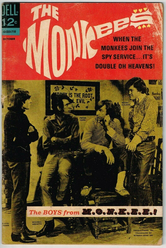 Monkees #5 (1967) - 4.0 VG *The Men From M.O.N.K.E.E.*