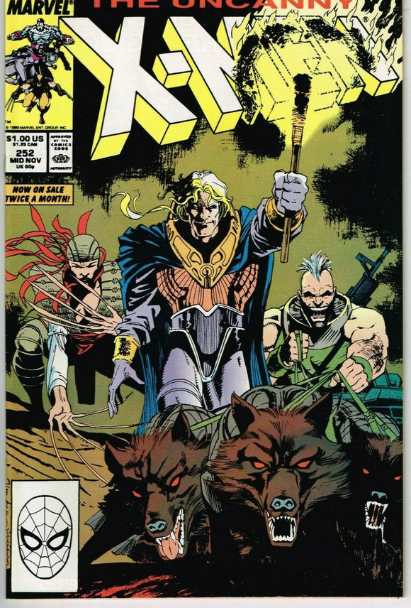 Uncanny X-Men #252 (1963) - 9.2 NM- *Where's Wolverine?*