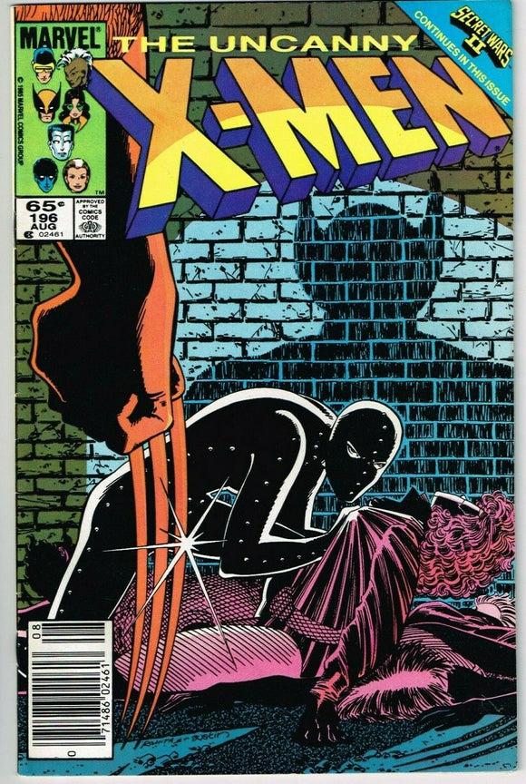 Uncanny X-Men #196 (1963) - 8.0 VF *Secret Wars II/Beyonder* Newsstand