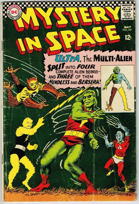 Mystery in Space #107 (1951) - 3.0 GD/VG *Ultra-The Multi Alien*