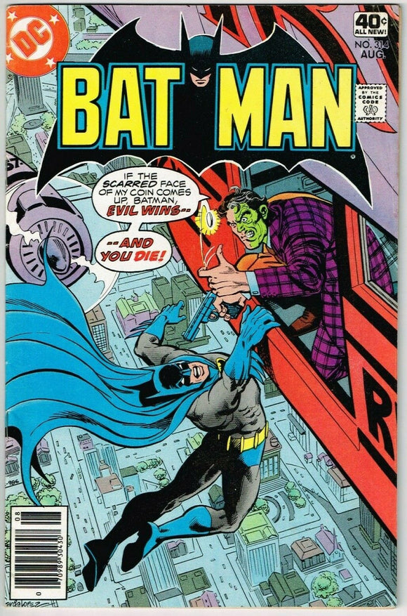 Batman #314 (1940) - 5.5 FN- *Once Beaten, Twice Sly/Two Face*