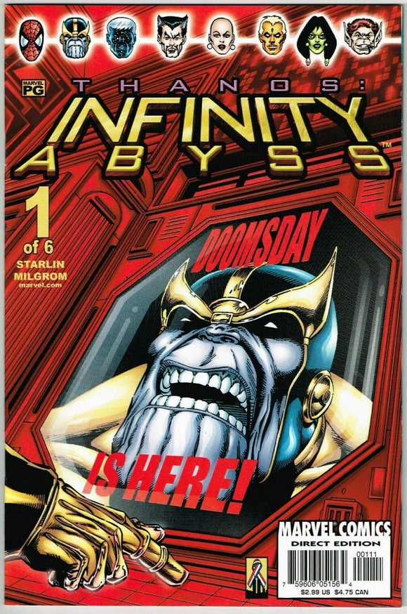 Thanos Infinity Abyss #1 (2002) - 9.4 NM *Jim Starlin*