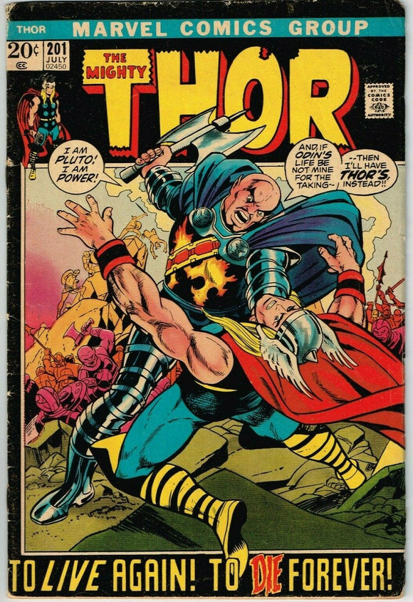 Thor #201 (1962) - 4.0 VG *Great Kane/Colletta Cover*