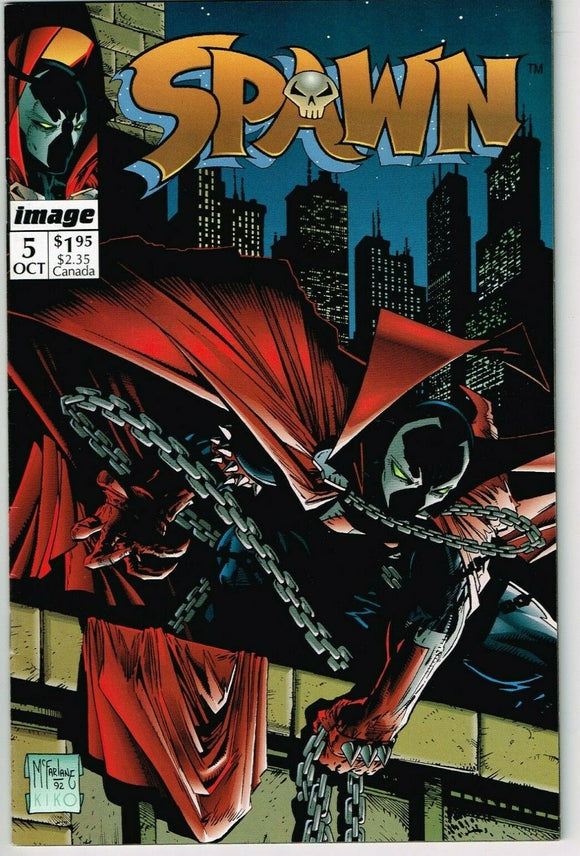 Spawn #5 (1992) - 9.0 VF/NM *Justice*