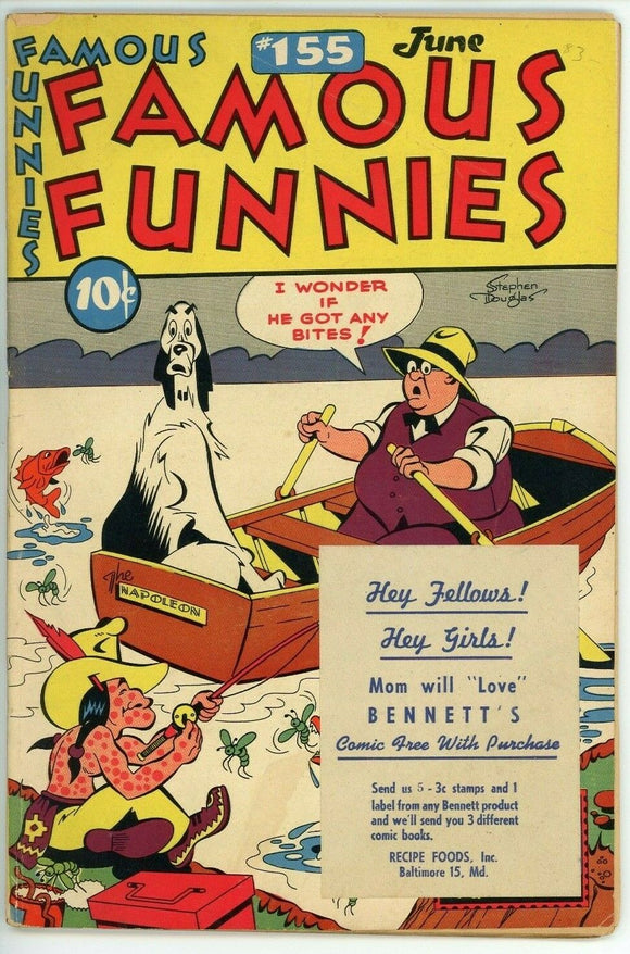 Famous Funnies #155 (1943) - 4.0 VG *Buck Rogers/Invisible Scarlet O'Neil*