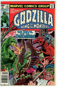 Godzilla #22 (1977) - 5.0 VG/FN *The Devil and the Dinosaur*