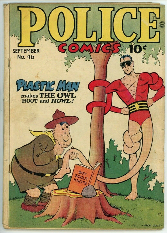 Police Comics #46 (1941) - 1.0 FR *Plastic Man/The Spirit* Will Eisner/GGA