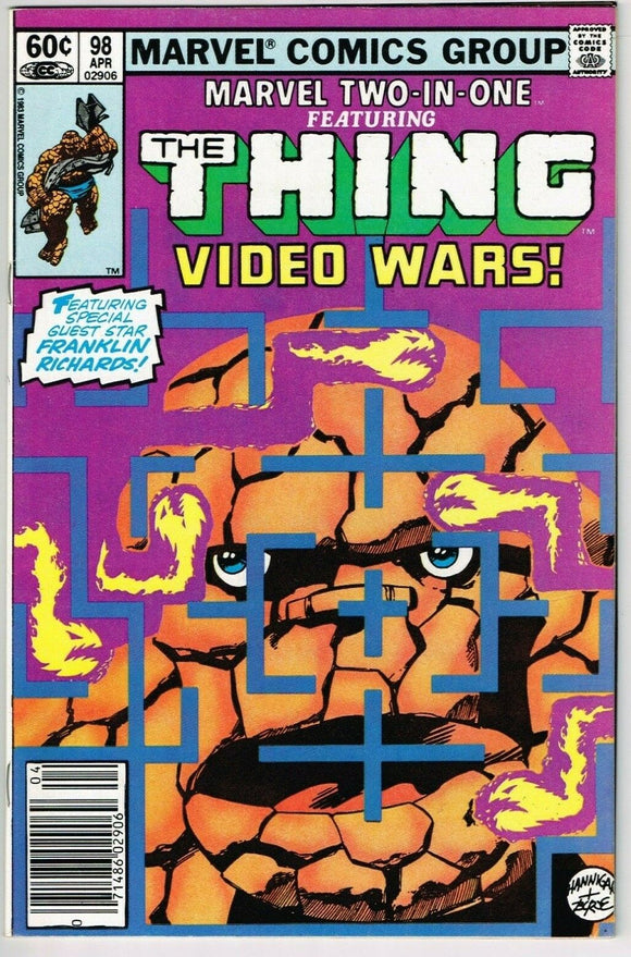 Marvel Two In One #98 (1974) - 9.2 NM- *Video Games* Newsstand