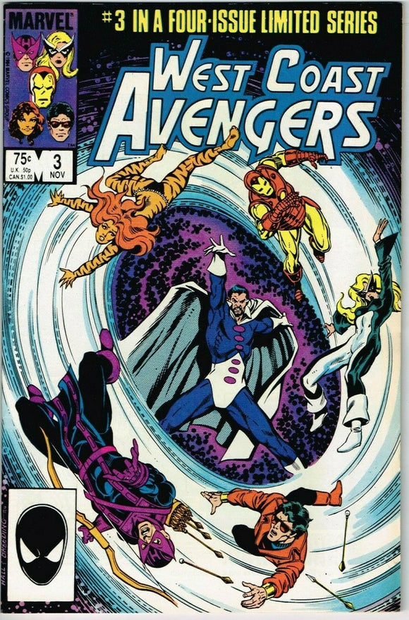 West Coast Avengers #3 (1984) - 8.5 VF+ *Graviton* Limited Series