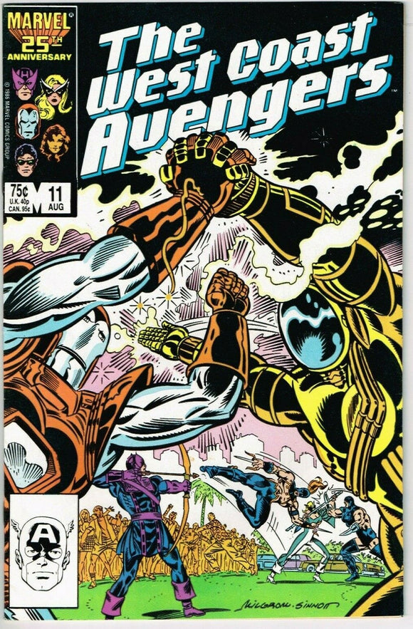 West Coast Avengers #11 (1985) - 9.0 VF/NM *Pride of the Regiment*