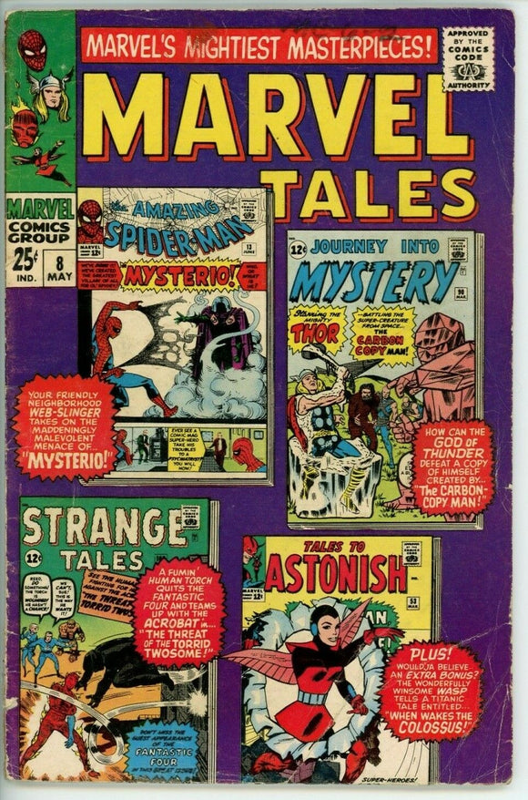 Marvel Tales #8 (1964) - 2.0 GD *Reprints Amazing Spiderman 13/Mysterio*
