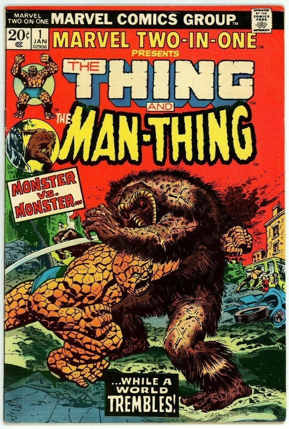 Marvel Two In One #1 (1974) - 6.0 FN *Thing/Man-Thing*