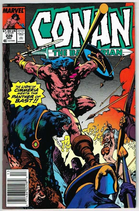 Conan the Barbarian #226 (1970) - 7.0 FN/VF *The Shade in the Shadow* Newsstand