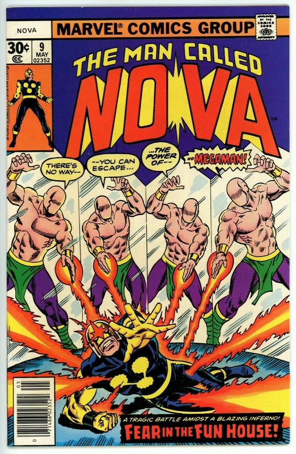 Nova #9 (1976) - 9.2 NM- *Fear the Funhouse*