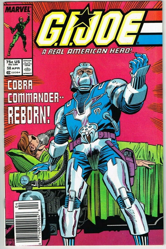 G.I. Joe #58 (1982) - 9.0 VF/NM *Desperate Moves/1st Print* Newsstand Edition