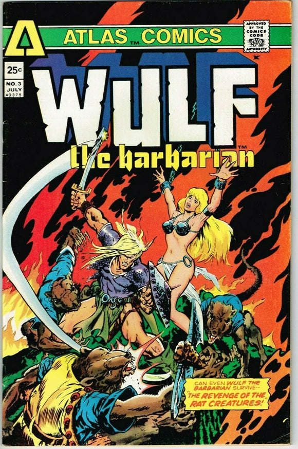 Wulf The Barbarian #3 (1975) - 6.5 FN+ *Colossus of the Iron Citadel*