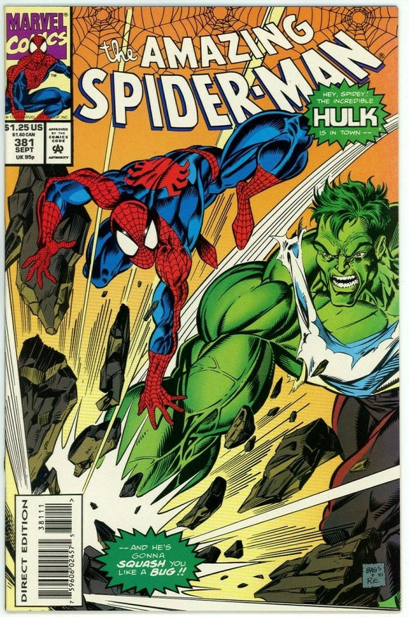 Amazing Spider Man #381 (1963) - 9.6 NM+ *Samson Unleashed/Hulk*