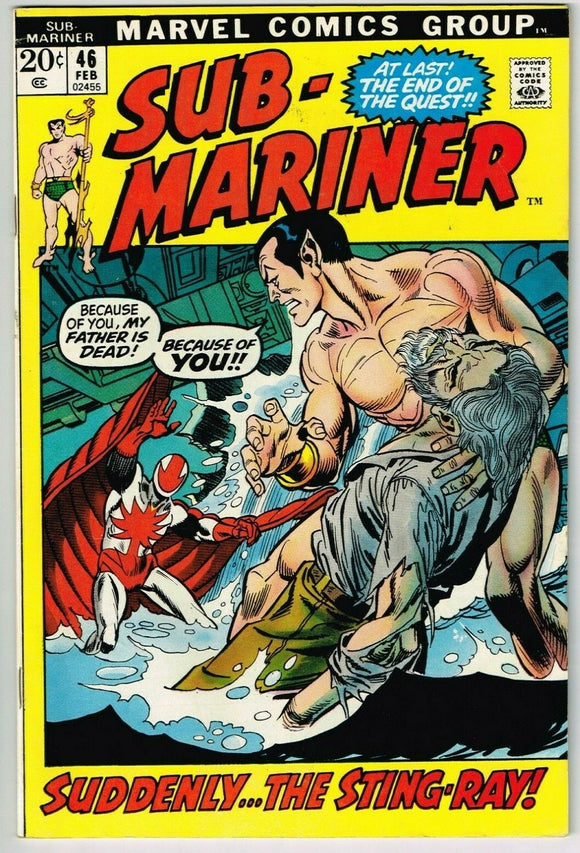 Sub-Mariner #46 (1968) - 6.5 FN+ *Death of Namor's Father*