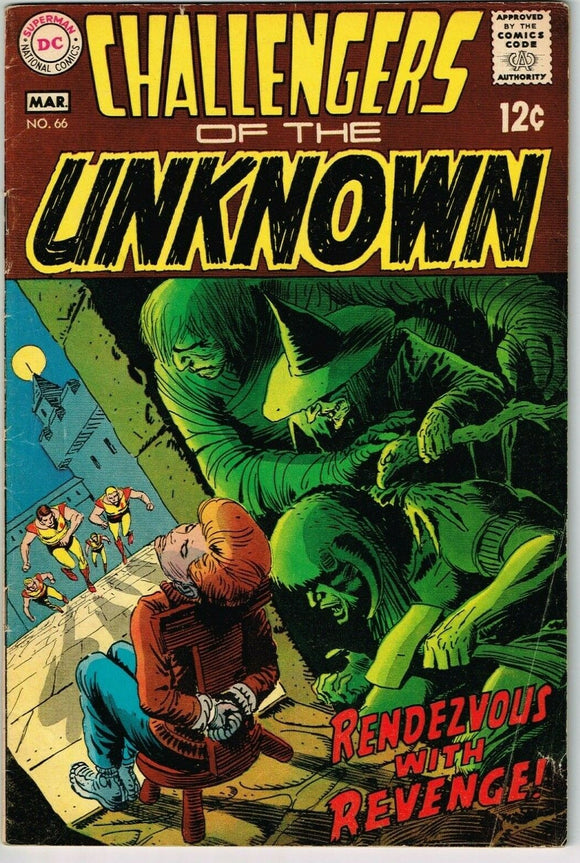 Challengers of the Unknown #66 (1958) - 5.0 VG/FN *Rendezvous With Revenge*