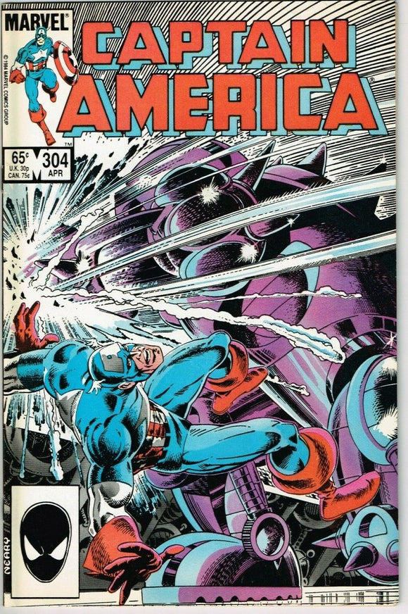 Captain America #304 (1968) - 9.2 NM- *Undercover of the Night*