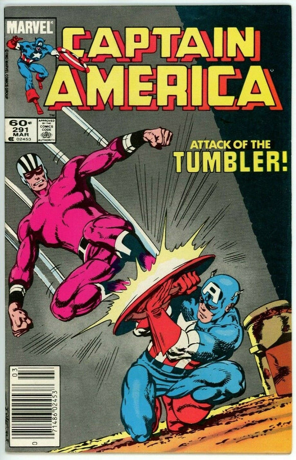 Captain America #291 (1968) - 8.5 VF+ *To Tame A Tumbler* Newsstand