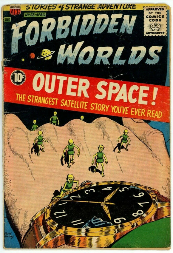 Forbidden Worlds #65 (1952) - 3.5 VG- *Cool Alien Cover* Outer Space