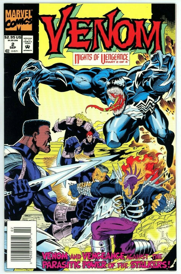 Venom: Nights of Vengeance #2 (1994) - 8.0 VF *Hunter's Moon* Newsstand