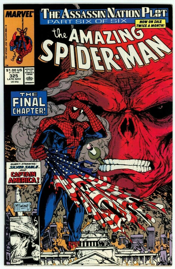 Amazing Spider Man #325 (1963) - 8.0 VF *Great McFarlane Red Skull Cover*