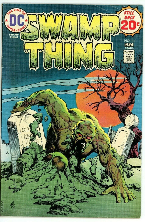 Swamp Thing #13 (1972) - 5.5 FN- *The Leviathan Conspiracy*