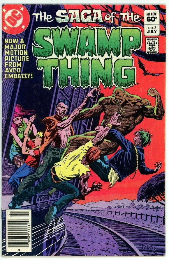 Swamp Thing #3 (1982) - 6.5 FN+ *A Town Has Turned To Blood*