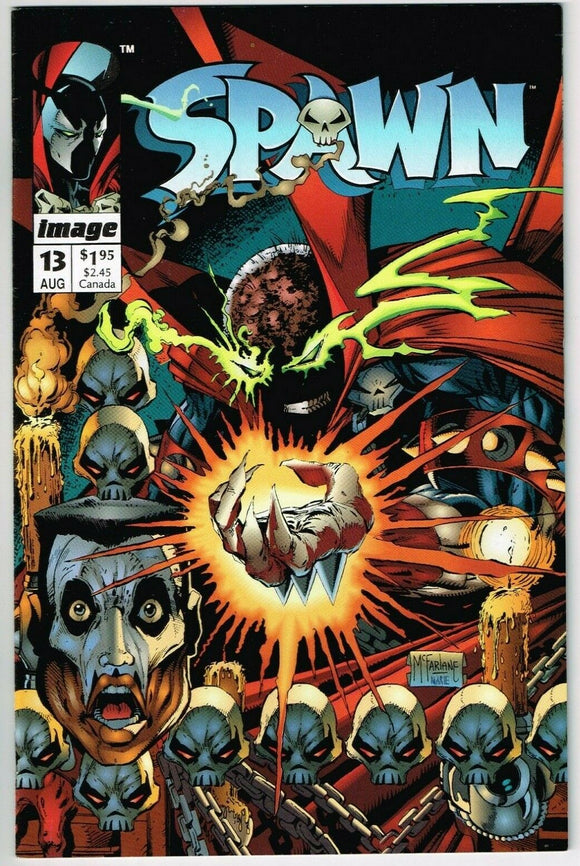 Spawn #13 (1992) - 9.0 VF/NM *Flashback/Walt Simonson Poster*