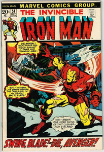 Iron Man #51 (1968) - 7.5 VF- *Now Stalks the Cyborg-Sinister*