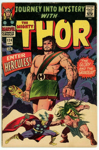 Thor #124 (1962) - 4.0 VG *2nd Appearance Hercules* Journey Into Mystery