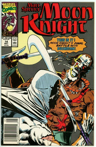 Marc Spector Moon Knight #14 (1989) - 8.5 VF+ * Long Day Dying* Newsstand