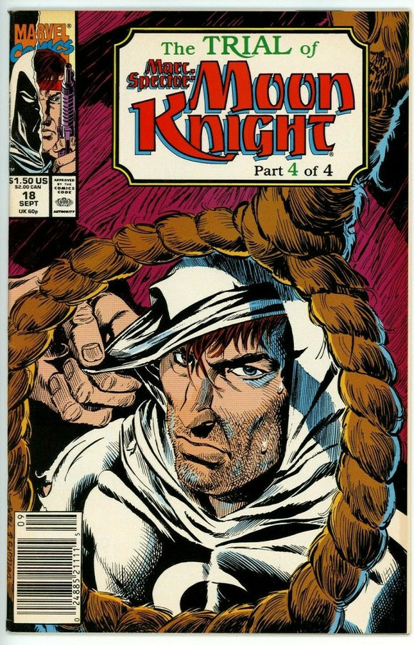 Marc Spector Moon Knight #18 (1989) - 8.0 VF *Promises/Great Cover* Newsstand