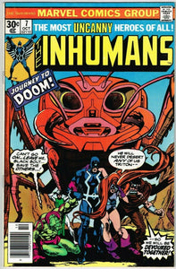 Inhumans #7 (1975) - 7.0 FN/VF *1st Appearance Shreel/Skornn*